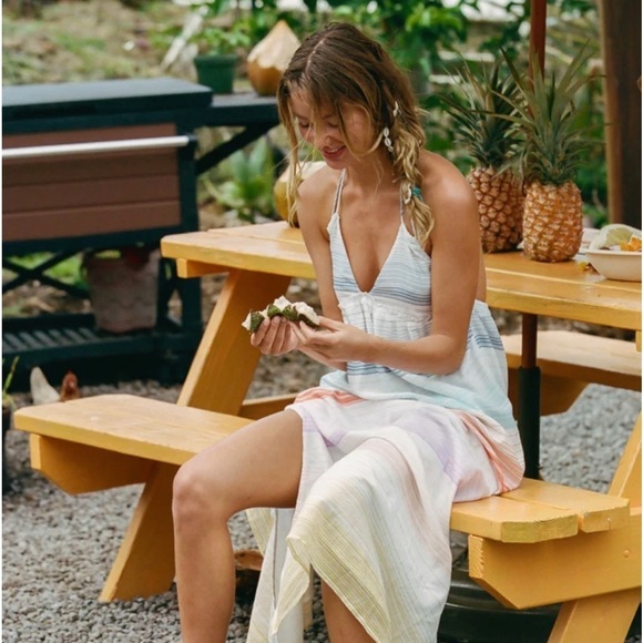 🔆O’NEILL🔆 LANGLEY HALTER MAXI DRESS - Picture 3 of 16